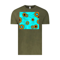 Vintage Olive turquoise gemstone sunflower Vintage Tee - JahusDesignShop