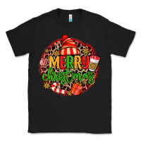 Black merry leopard merry christmas Classic Tee - MaliasSmallBusiness