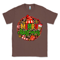 Chestnut merry leopard merry christmas Classic Tee - MaliasSmallBusiness