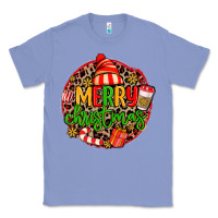 Colony Blue merry leopard merry christmas Classic Tee - MaliasSmallBusiness