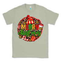 Matcha merry leopard merry christmas Classic Tee - MaliasSmallBusiness