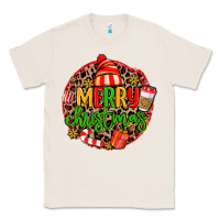 Natural merry leopard merry christmas Classic Tee - MaliasSmallBusiness