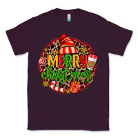 Plum merry leopard merry christmas Classic Tee - MaliasSmallBusiness