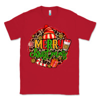 Red merry leopard merry christmas Classic Tee - MaliasSmallBusiness