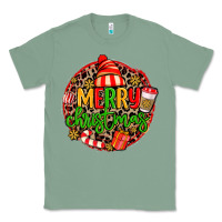Sage merry leopard merry christmas Classic Tee - MaliasSmallBusiness