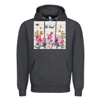Smoke be kind wildflower Zipper Hoodie - TumblerDesignByShophia