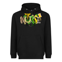 Black Nurse St. Patrick's Day Heavyweight Hoodie - HowdyJamesFarm