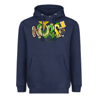Navy Nurse St. Patrick's Day Heavyweight Hoodie - HowdyJamesFarm