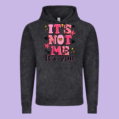 It's Not Me It's You Vintage Hoodie Designed By Maliassmallbusiness