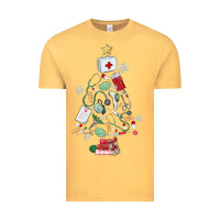 Vintage Mustard nurse christmas tree Vintage Tee - MaliasSmallBusiness
