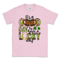 Bubblegum Pink It's a Good Day To Have a Lucky Day Classic Tee - CowhideDigitalArt