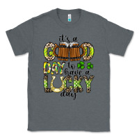 Charcoal Heather It's a Good Day To Have a Lucky Day Classic Tee - CowhideDigitalArt