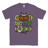 Lavender It's a Good Day To Have a Lucky Day Classic Tee - CowhideDigitalArt