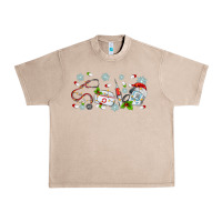 French Oak christmas nurse Urban Heavy Tee - MaliasSmallBusiness