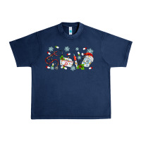 Navy christmas nurse Urban Heavy Tee - MaliasSmallBusiness