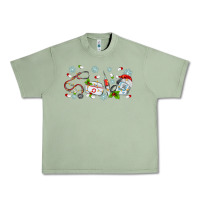 Oil Green christmas nurse Urban Heavy Tee - MaliasSmallBusiness