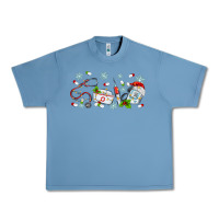 Pebble Blue christmas nurse Urban Heavy Tee - MaliasSmallBusiness