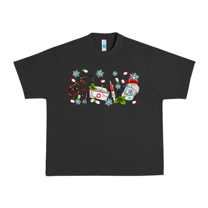Christmas Nurse Urban Heavy Tee by MaliasSmallBusiness | Teevron