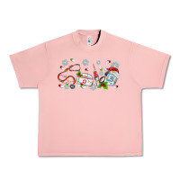 Salmon christmas nurse Urban Heavy Tee - MaliasSmallBusiness