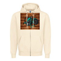 Sandshell woodgrain motorcycle Zipper Hoodie - TumblerDesignByShophia