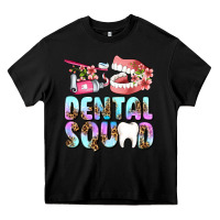 Black dental squad Heavy Core Tee - AdoDesignShop