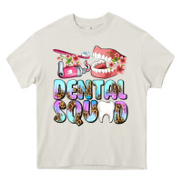 Cream dental squad Heavy Core Tee - AdoDesignShop