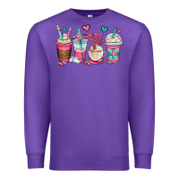 Purple nurse coffee cups Premium Sweatshirt - OliviaCreatesArt
