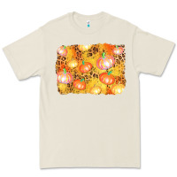 Bone fall pumpkin background Premium Tee - AdoDesignShop