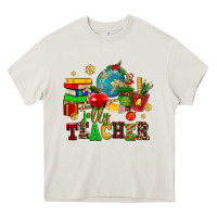 Cream christmas jolly teachers Heavy Core Tee - AdoDesignShop