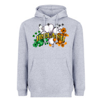 Heather Grey St. Patrick's Ireland flag Heavyweight Hoodie - HowdyJamesFarm