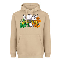 Mushroom St. Patrick's Ireland flag Heavyweight Hoodie - HowdyJamesFarm