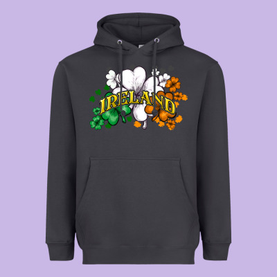 St. Patrick's Ireland Flag Heavyweight Hoodie Designed By Howdyjamesfarm