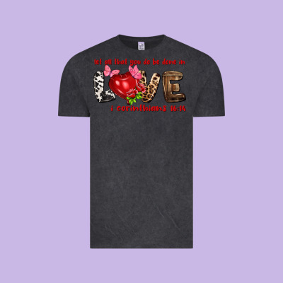 Let All That You Do Be Done In Love I Corinthians Vintage Tee Designed By Nancycooperartshop
