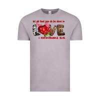 Vintage Zinc let all that you do be done in love i corinthians Vintage Tee - NancyCooperArtShop