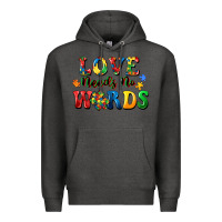 Charcoal Heather Love needs no words Premium Hoodie - CowGirlArtShop