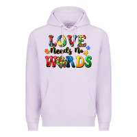 Lilac Love needs no words Premium Hoodie - CowGirlArtShop
