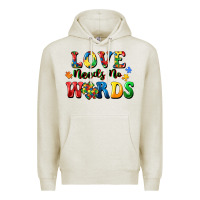 Oatmeal Heather Love needs no words Premium Hoodie - CowGirlArtShop