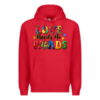 Red Love needs no words Premium Hoodie - CowGirlArtShop