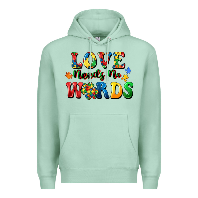 Love Needs No Words Premium Hoodie by CowGirlArtShop | Teevron