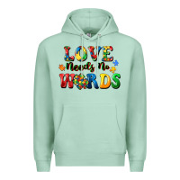 Seafoam Love needs no words Premium Hoodie - CowGirlArtShop