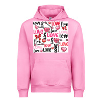 Fuchsia Pink love Urban Hoodie - LillyAllenDesigns