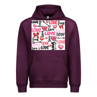 Mauve Wine love Urban Hoodie - LillyAllenDesigns