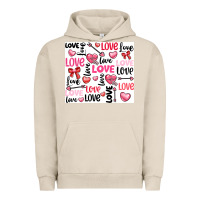 Pigment French Oak love Urban Hoodie - LillyAllenDesigns