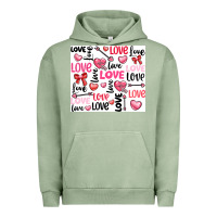 Pigment Oil Green love Urban Hoodie - LillyAllenDesigns