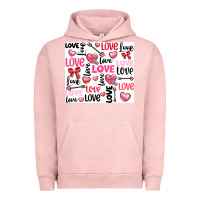 Pigment Salmon love Urban Hoodie - LillyAllenDesigns