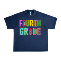 Navy fourth grade Urban Heavy Tee - NancyCooperArtShop