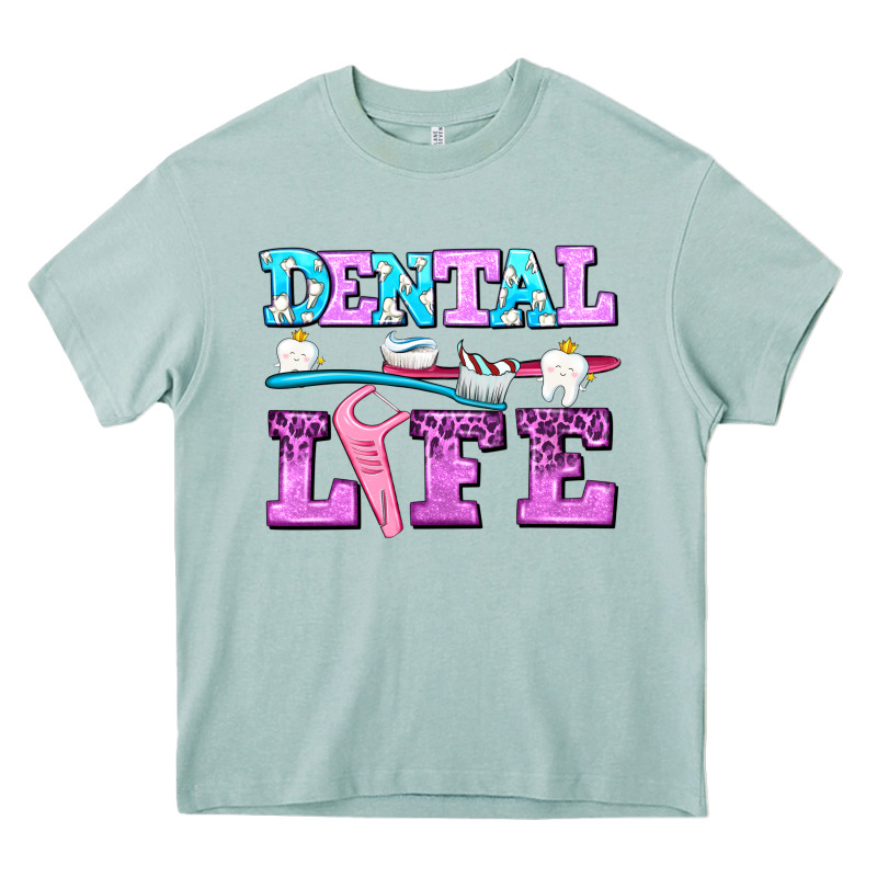 Dental Life With Teeth Heavy Core Tee by AdoDesignShop | Teevron