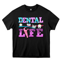 Black dental life with teeth Heavy Core Tee - AdoDesignShop
