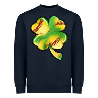 Navy st. patrick's day clover softball Heavyweight Sweatshirt - Artiststas