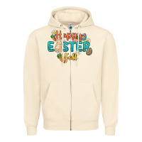 Sandshell Happy Easter y'all Easter Day Zipper Hoodie - HowdyJamesFarm